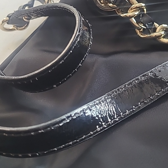 Kate Spade | Canvas Shoulder Bag w/Chain Detail & Dust Bag - Picture 16 of 16